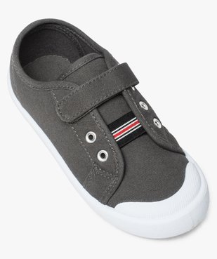 Chaussures basses garçon en toile fermeture à scratch vue5 - GEMO (ENFANT) - GEMO