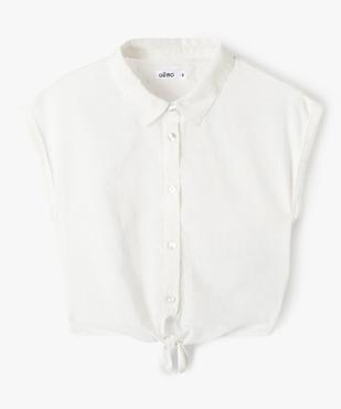 Chemise sans manches loose en coton plumetis fille vue3 - GEMO (ENFANT) - GEMO