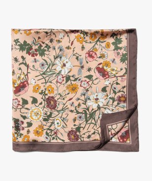 Foulard femme carré petit format à imprimé fleuri vue1 - Nikesneakers (ACCESS) - Nikesneakers