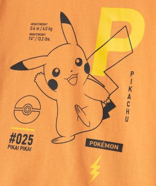 Pyjashort garçon bicolore avec motif Pikachu - Pokemon vue2 - POKEMON - GEMO