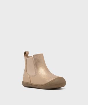 Boot métallisés façon Chelsea bébé fille - LuluCastagnette vue2 - LULUCASTAGNETTE - GEMO