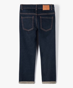 Jean garçon regular en denim brut à revers - LuluCastagnette vue5 - LULUCASTAGNETTE - GEMO