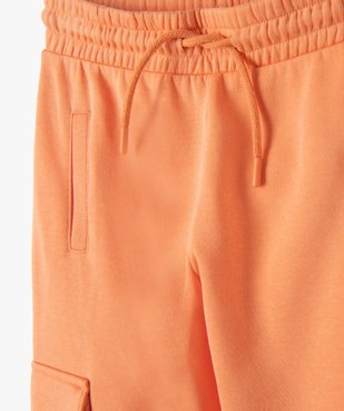 Pantalon de jogging fille avec poches à rabat vue2 - GEMO (JUNIOR) - GEMO