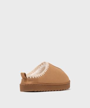 Chaussons mules avec doublure chaude et semelle légère fille  vue4 - GEMO (ENFANT) - GEMO
