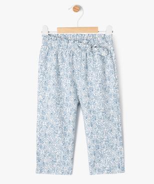 Pantalon imprimé en popeline de coton bébé fille vue1 - GEMO(BEBE DEBT) - GEMO