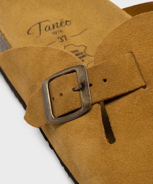 Sabots en cuir suédé avec semelle intérieure anatomique femme vue6 - TANEO GEMO FOR GOOD - GEMO