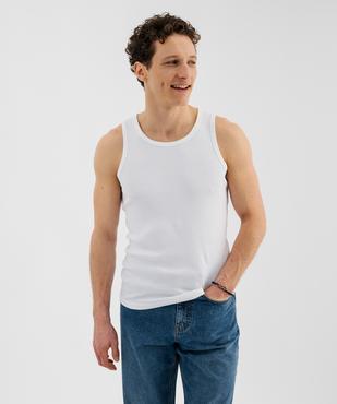 Débardeur en maille côtelée homme vue1 - GEMO 4G HOMME - GEMO