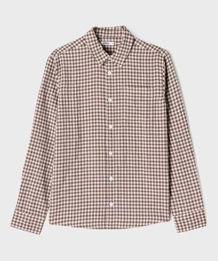 Chemise à carreaux avec poche poitrine garçon vue1 - GEMO (JUNIOR) - GEMO