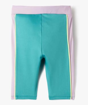 Leggings court tricolore spécial sport fille  vue3 - GEMO (ENFANT) - GEMO