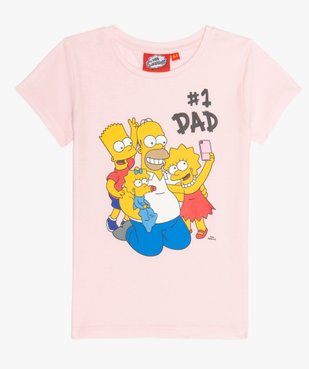 Tee-shirt fille imprimée - The Simpsons vue1 - SIMPSONS - GEMO
