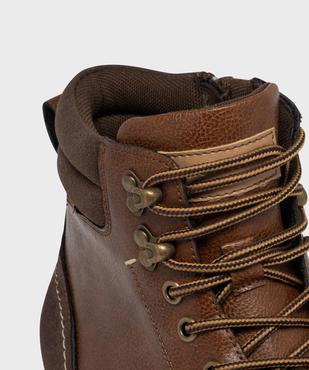Boots à col matelassée, lacets et zip homme vue7 - MARIO BALDANO - GEMO