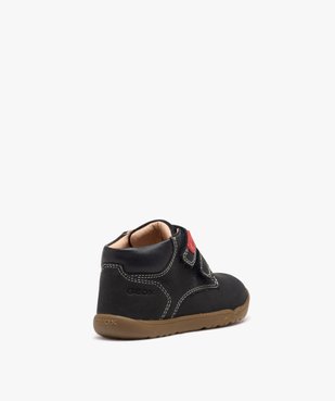 Chaussures premiers pas bébé garçon unies en suédine - Geox vue4 - GEOX - GEMO