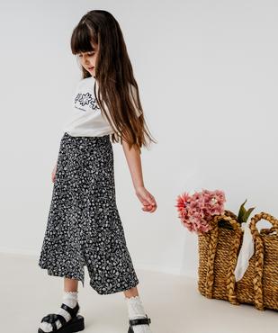 Tee-shirt manches courtes coupe oversize fille vue5 - GEMO 4G FILLE - GEMO