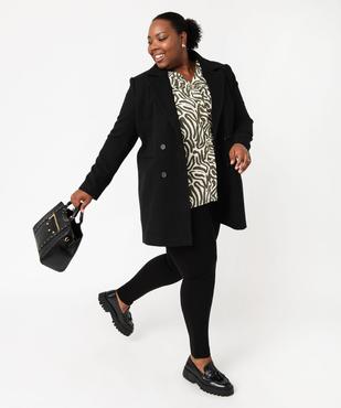 Leggings à pont en maille avec ceinture élastique femme grande taille vue5 - GEMO (G TAILLE) - GEMO