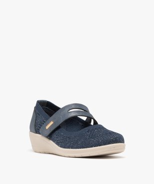 Ballerines confort en mesh fermeture scratch femme vue2 - G'FLEX GEMO FOR GOOD - GEMO