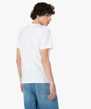 Tee-shirt homme en coton biologique avec inscription vue3 - GEMO C4G HOMME - GEMO