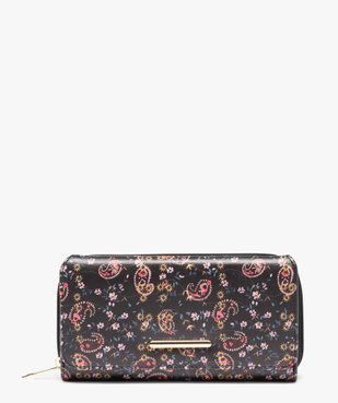Portefeuille à motifs fleuris multi-compartiments femme vue1 - GEMO (ACCESS) - GEMO
