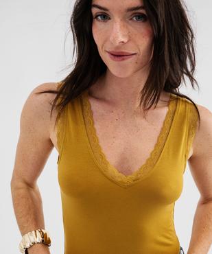 Débardeur en viscose double porté femme vue2 - GEMO 4G FEMME - GEMO