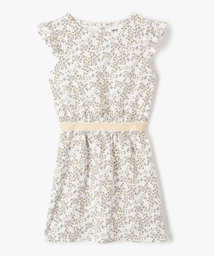 Robe fille imprimée avec ceinture pailletée vue1 - GEMO (ENFANT) - GEMO