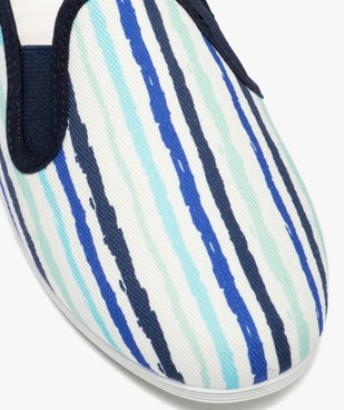 Pantoufles garçon en toile rayée vue6 - GEMO (ENFANT) - GEMO