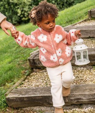 Pantalon en velours côtelé avec doublure polaire bébé fille vue7 - GEMO(BEBE DEBT) - GEMO