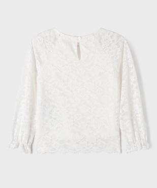 Blouse manches longues en dentelle fille vue1 - GEMO (ENFANT) - GEMO