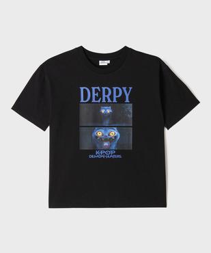 Tee-shirt manches courtes motif Derpy fille - K-Pop Demon Hunters vue1 - KPOP DEMON HUNTERS - GEMO