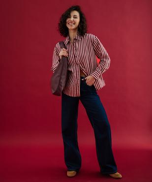 Chemise fluide à rayures coupe ample femme vue5 - GEMO 4G FEMME - GEMO