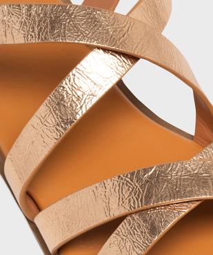 Sandales plates à brides scintillantes femme - Valentina Baldano vue6 - VALENTINA BALDA - GEMO