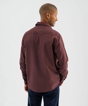 Chemise manches longues à micro-motifs homme vue3 - GEMO 4G HOMME - GEMO