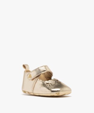 Chaussons de naissance babies métallisées bébé fille - LuluCastagnette vue2 - LULU CASTAGNETTE GEMO FOR GOOD - GEMO