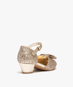 Babies fille à talon dessus pailleté avec nœud décoratif vue4 - GEMO (ENFANT) - GEMO