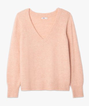 Pull femme à grand col V fantaisie vue4 - GEMO(FEMME PAP) - GEMO