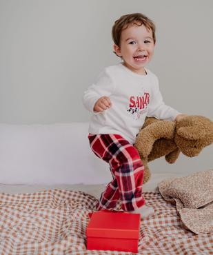 Pyjama en velours 2 pièces spécial Noël bébé vue1 - GEMO(BB COUCHE) - GEMO