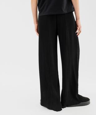 Pantalon large et fluide en voile plissé femme vue3 - GEMO(FEMME PAP) - GEMO