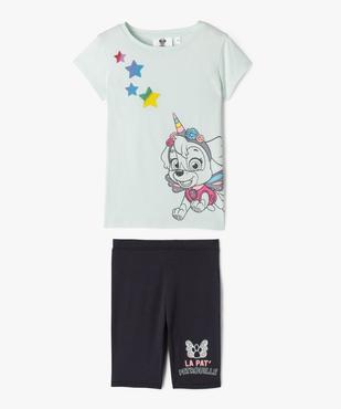 Ensemble 2 pièces tee-shirt et leggings court fille - Pat Patrouille vue1 - PAT PATROUILLE - GEMO
