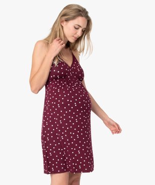 Nuisette de grossesse à taille empire et fines bretelles vue1 - GEMO (MATER) - GEMO