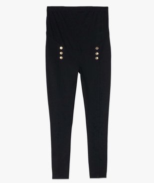 Pantalon de grossesse avec boutons fantaisie vue4 - GEMO (MATER) - GEMO
