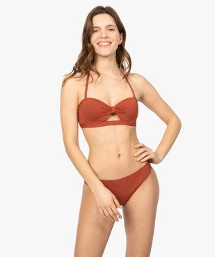 Haut de maillot de bain femme forme bandeau à armatures vue5 - GEMO (PLAGE) - GEMO