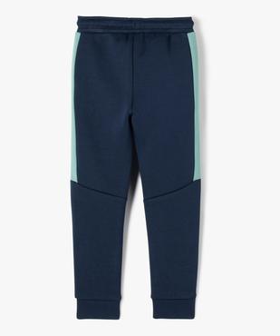 Pantalon jogging bandes latérales garçon vue3 - GEMO (ENFANT) - GEMO