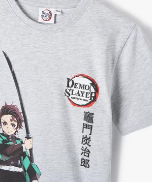 Tee-shirt imprimé Demon Slayer garçon vue2 - DEMON SLAYER - GEMO