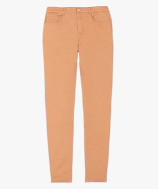 Pantalon femme coupe slim en toile extensible vue4 - GEMO(FEMME PAP) - GEMO