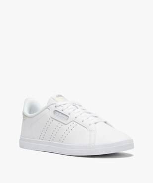 Baskets femme unies à lacets – Adidas Courtpoint Base vue2 - ADIDAS - Nikesneakers