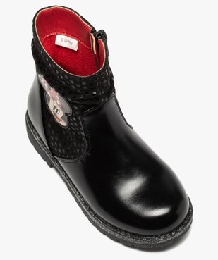 Boots fille à semelle crantée et finitions pailletées - Minnie vue6 - MINNIE - GEMO