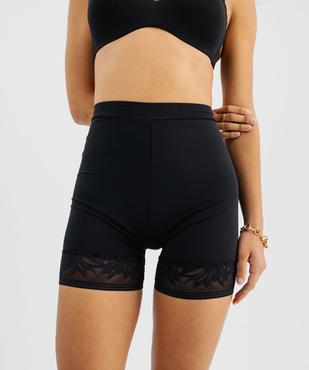 Panty gainant taille haute en microfibre et dentelle femme vue5 - GEMO(HOMWR FEM) - GEMO