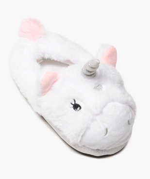 Chaussons fille peluches licorne vue5 - GEMO C4G FILLE - GEMO