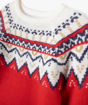 Pull de Noël avec touches pailletées fille vue7 - GEMO (ENFANT) - GEMO