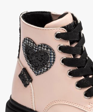 Boots fille irisés avec détails pailletés sur semelle crantée vue6 - GEMO(BEBE DEBT) - GEMO
