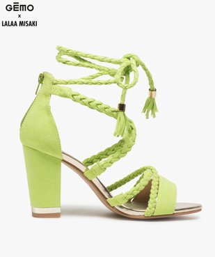 Sandales femme talon haut - Gémo x Lalaa Misaki vue1 - GEMO(URBAIN) - GEMO