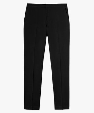 Pantalon femme aspect lainage avec taille élastiquée vue4 - GEMO(FEMME PAP) - GEMO